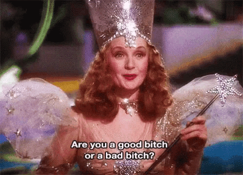 Glinda The Good Witch Are You A Good Bitch Or Bad Bitch GIF