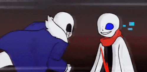 a cartoon character with a white coat and a red scarf around his neck