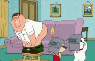 Peter Griffin Farting GIF