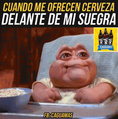 Nene Consentido Rechaza Caguama GIF - Caguama Cerveza Dinosaurios GIFs