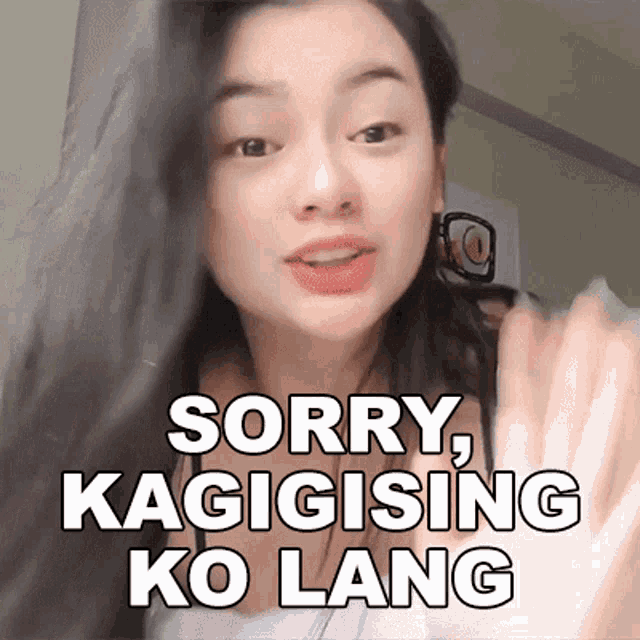 Sorry Kagigising Ko Lang Lhea Bernardino GIF - Sorry Kagigising Ko Lang Lhea Bernardino Lhea Bernardino Vlog GIFs