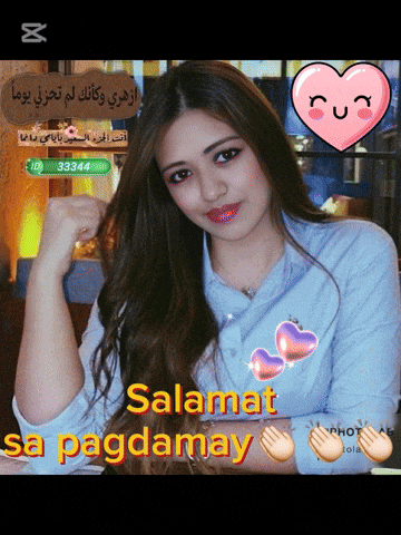 a picture of a woman with the words " salamat sa pagdamay " on it