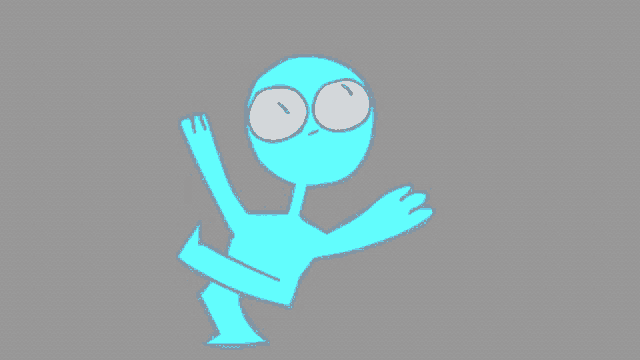 a cartoon drawing of a person with a lightning bolt on their back