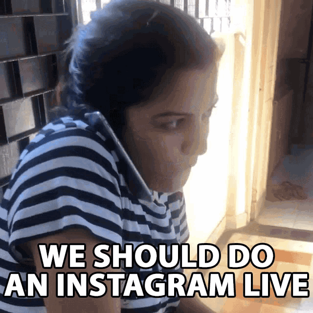 We Should Do An Instagram Live Aditi Mittal GIF - We Should Do An Instagram Live Aditi Mittal Lets Do Live Streaming GIFs