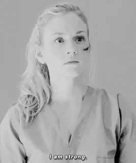 Strong GIF - Emily Kinney The Walking Dead I Am Strong GIFs