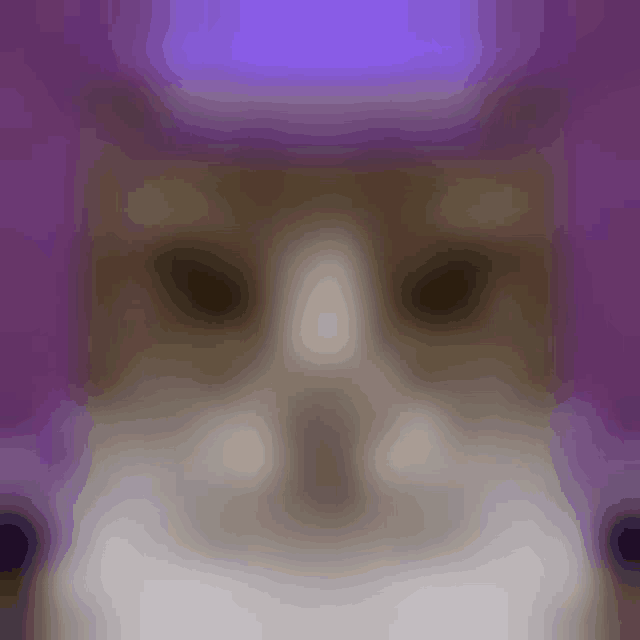 a blurry picture of a cat 's face with a purple background .
