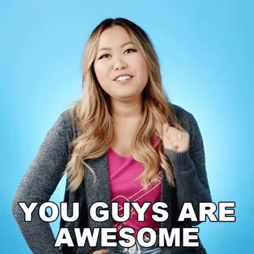 You Guys Are Awesome Ellen Chang GIF - You Guys Are Awesome Ellen Chang For3v3rfaithful GIFs