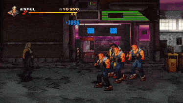 a video game is being played in front of a building that says dunk