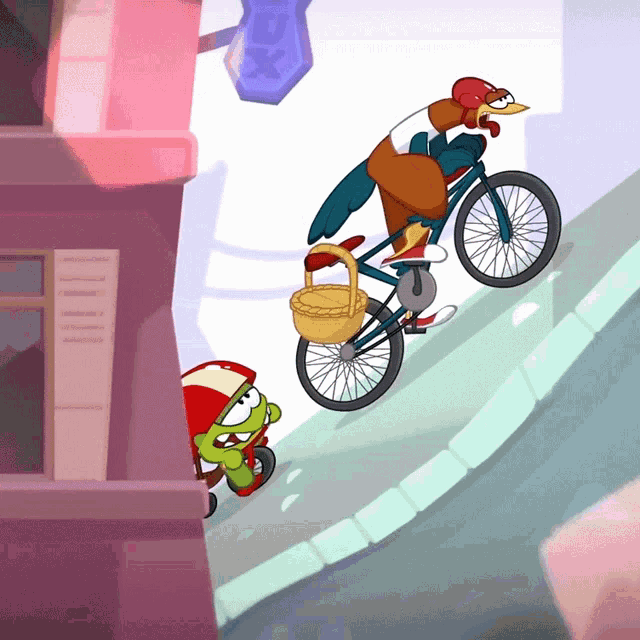 Going Uphill Om Nom GIF - Going Uphill Om Nom Om Nom And Cut The Rope GIFs