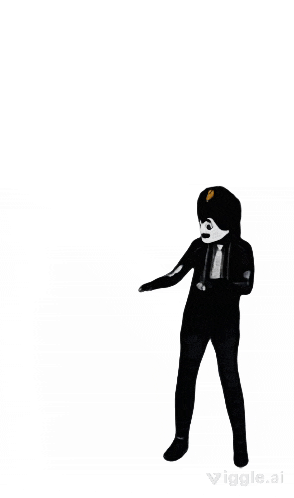 a person with a mask on their face is dancing