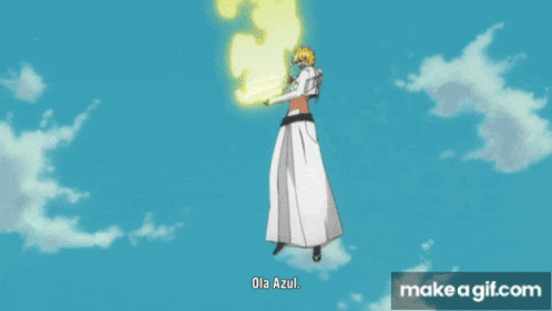 a make a gif.com animated gif of a yellow light coming out of the sky