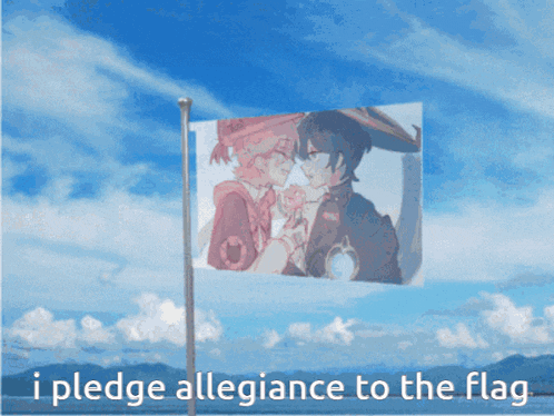 a flag that says i pledge allegiance to the flag in white letters