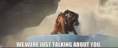 Ice Age Captain Gutt GIF - Ice Age Captain Gutt We Were Just Talking About You GIFs