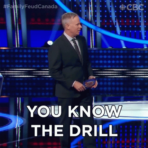 You Know The Drill Gerry Dee GIF - You Know The Drill Gerry Dee Family Feud Canada GIFs