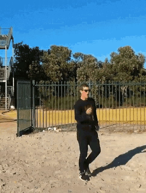Walking Walk In The Park GIF - Walking Walk In The Park Pure Black Outfit GIFs