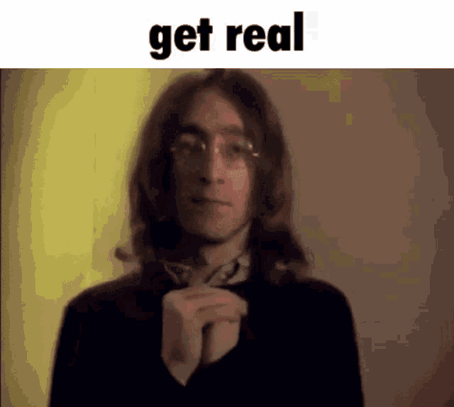 Get Real John Lennon GIF - Get Real John Lennon The Beatles GIFs