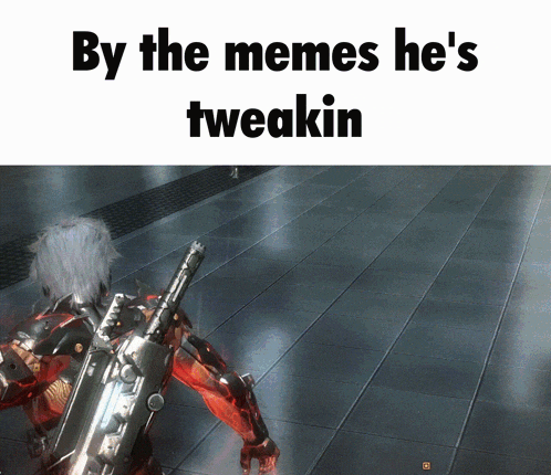 a screenshot of a video game with the words by the memes he 's tweakin