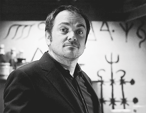 Such Class For A Sadistic Demon GIF - Supernatural Crowley Bow GIFs