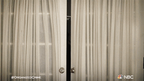 a nbc ad for organized crime shows a sliding door