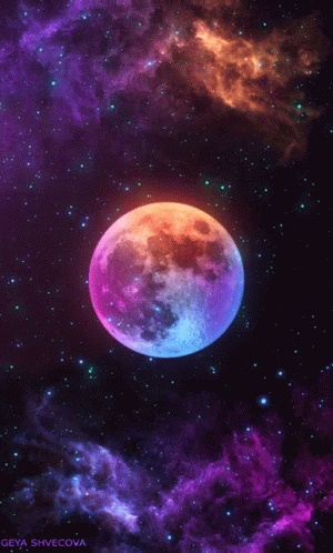 Moon Full Moon GIF - Moon Full Moon Galaxy GIFs