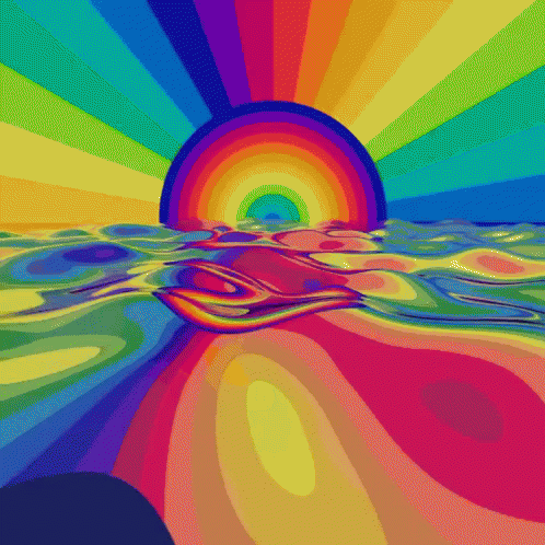 Trippy Rainbow GIF - Trippy Rainbow Sunrise GIFs