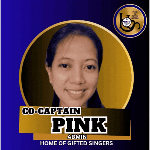 a picture of a woman named co-captain pink admin home of gifted singers