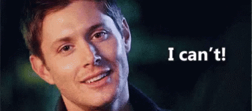 Dean Winchester Supernatural GIF - Dean Winchester Supernatural I Cant GIFs