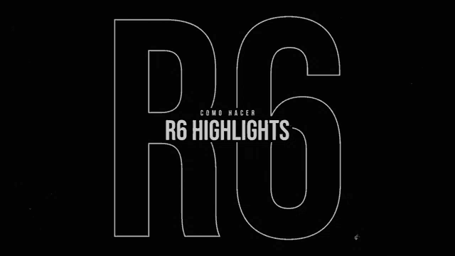 a black background with white letters that say r6 highlights .
