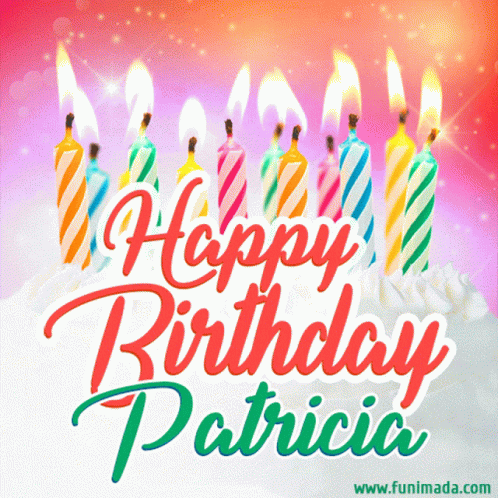 Patricia Happy Birthday GIF - Patricia Happy Birthday Candles GIFs