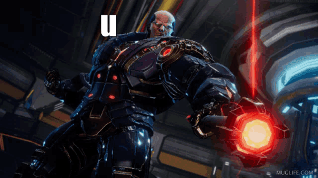 a video game character with the word umad on the top