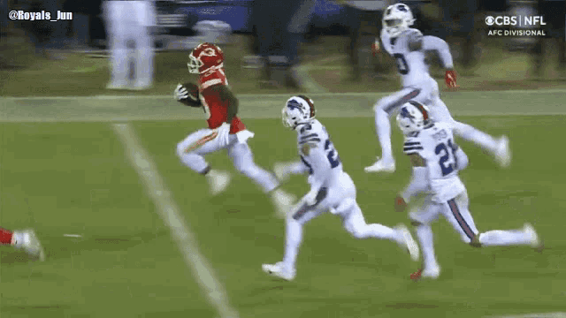 a football game is being shown on cbs nfl