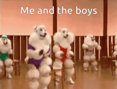 Me And The Boys Dogs GIF - Me And The Boys Dogs Dance GIFs