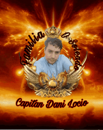 a picture of a man with the name capitan dani locio on it