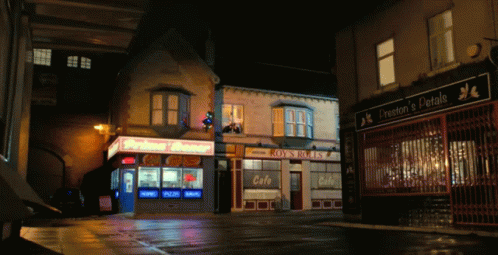 Wide Shot Of Roys Rolls In The Dark Coronation Street GIF - Wide Shot Of Roys Rolls In The Dark Coronation Street Corrie GIFs