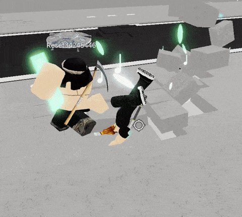 a screenshot of a video game shows a person with the username reset39245456