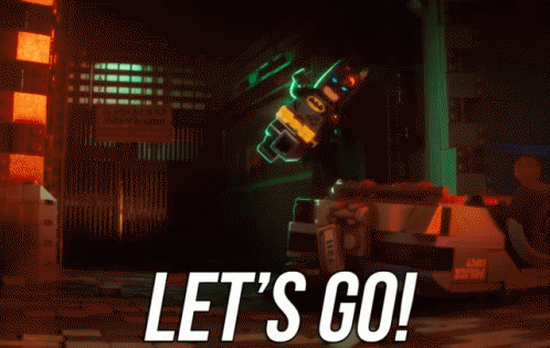 Let'S Go! GIF - Lego Batman Lego Batman Movie Lets Go GIFs