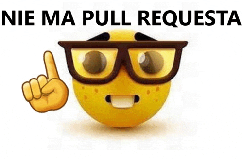 a yellow smiley face wearing glasses is pointing up with his finger .