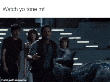 a blurred image with the words watch yo tone mf