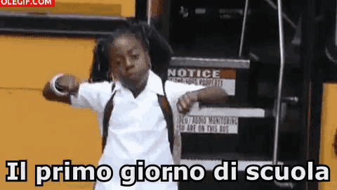 Primo Giorno Di Scuola Andiamo A Scuola Evviva Felicità GIF