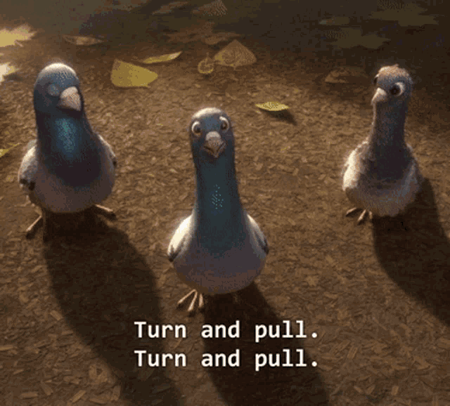 Bolt Pigeon GIF - Bolt Pigeon Turn And Pull GIFs
