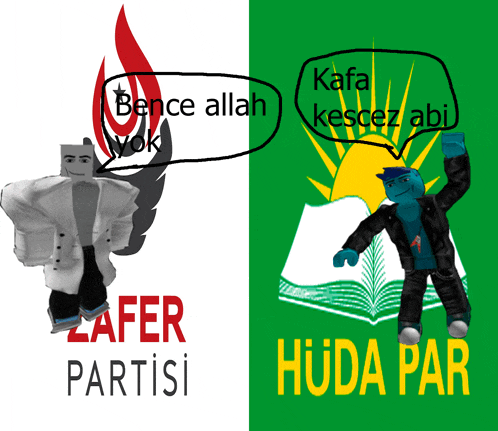 a poster for zafer partisi and a poster for hoda par