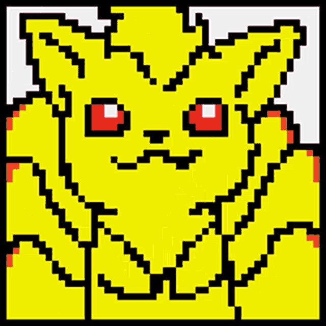 a pixel art drawing of a pink computer mouse