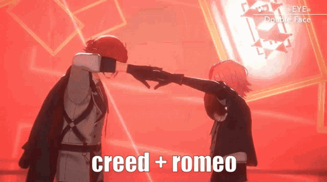 a video game scene with the words creed + romeo