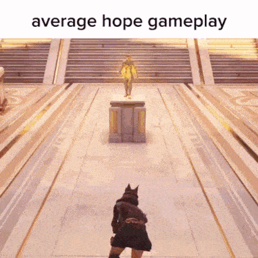 a video game scene with the words average hope gameplay at the bottom