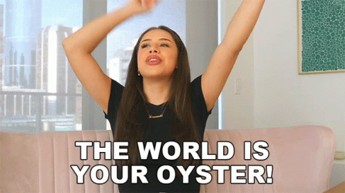 The World Is Your Oyster Fernanda Ramirez GIF - The World Is Your Oyster Fernanda Ramirez The World Is In Your Hands GIFs