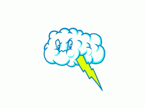 Angry Cloud Thunder Bolt GIF - Angry Cloud Thunder Bolt Lightning GIFs