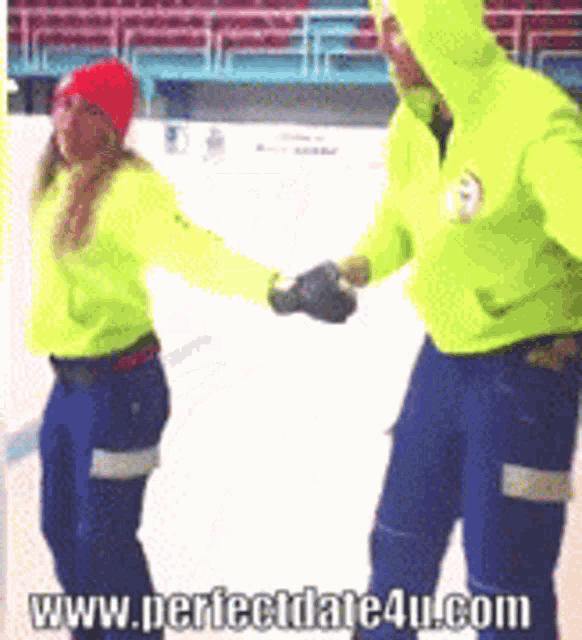 Ice Skating Fail GIF - Ice Skating Fail Couples GIFs