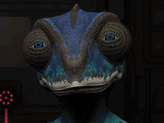 a lizard giving a peace sign with its fingers