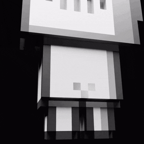 a black and white image of a cube with the letters tm on it