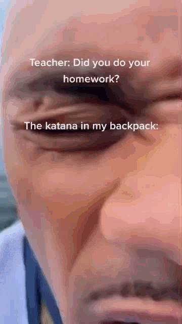 Katana In My Backpack GIF - Katana In My Backpack GIFs